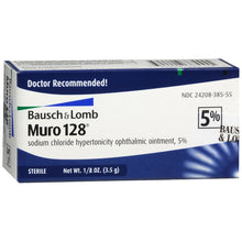 Cargar imagen en el visor de la galería, Bausch + Lomb Muro 128® 5% Sterile Ophthalmic Eye Ointment 3.5g