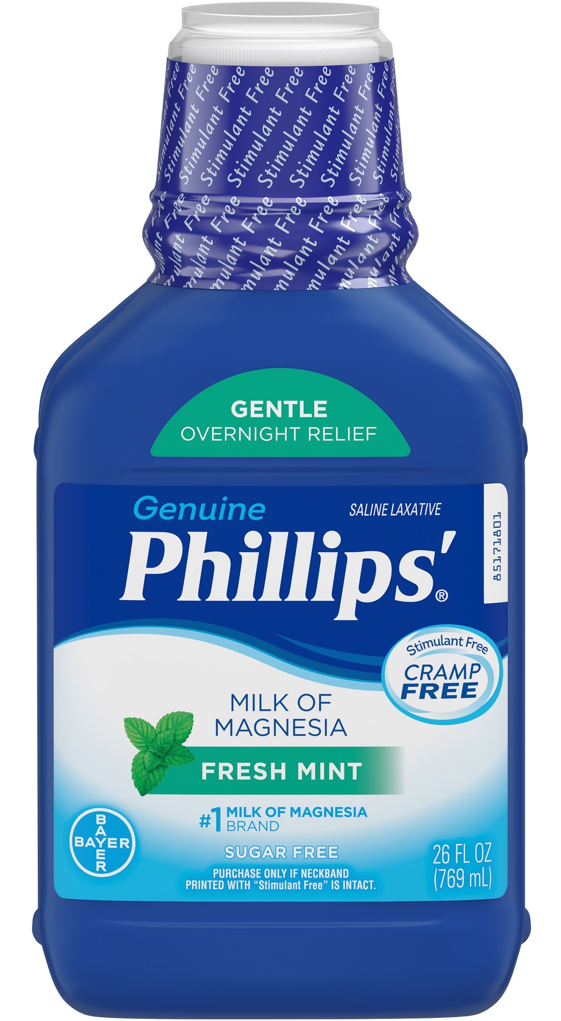  Phillips' Milk of Magnesia Liquid Laxative, 26 oz (Pack of 2)  Cramp Free & Gentle Overnight Relief Of Occasional Constipation, #1 Milk of  Magnesia Brand : Health & Household