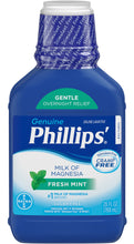 Load image into Gallery viewer, Phillips&#39;® Milk of Magnesia Fresh Mint Saline Laxative 26fl. oz.