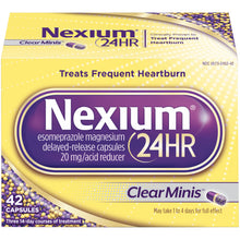 Load image into Gallery viewer, Nexium® 24hr Delayed Release Acid Reducer Clear Mini Capsules 42ct.