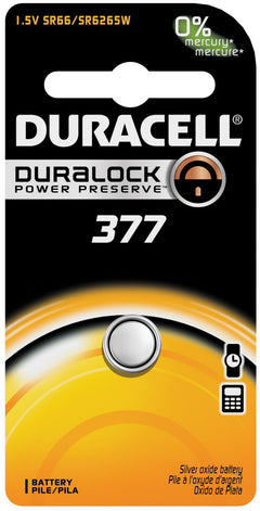 Duracell® 377 Silver Oxide Button Battery