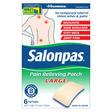 Cargar imagen en el visor de la galería, Salonpas® Pain Relief Patch Large 6ct.
