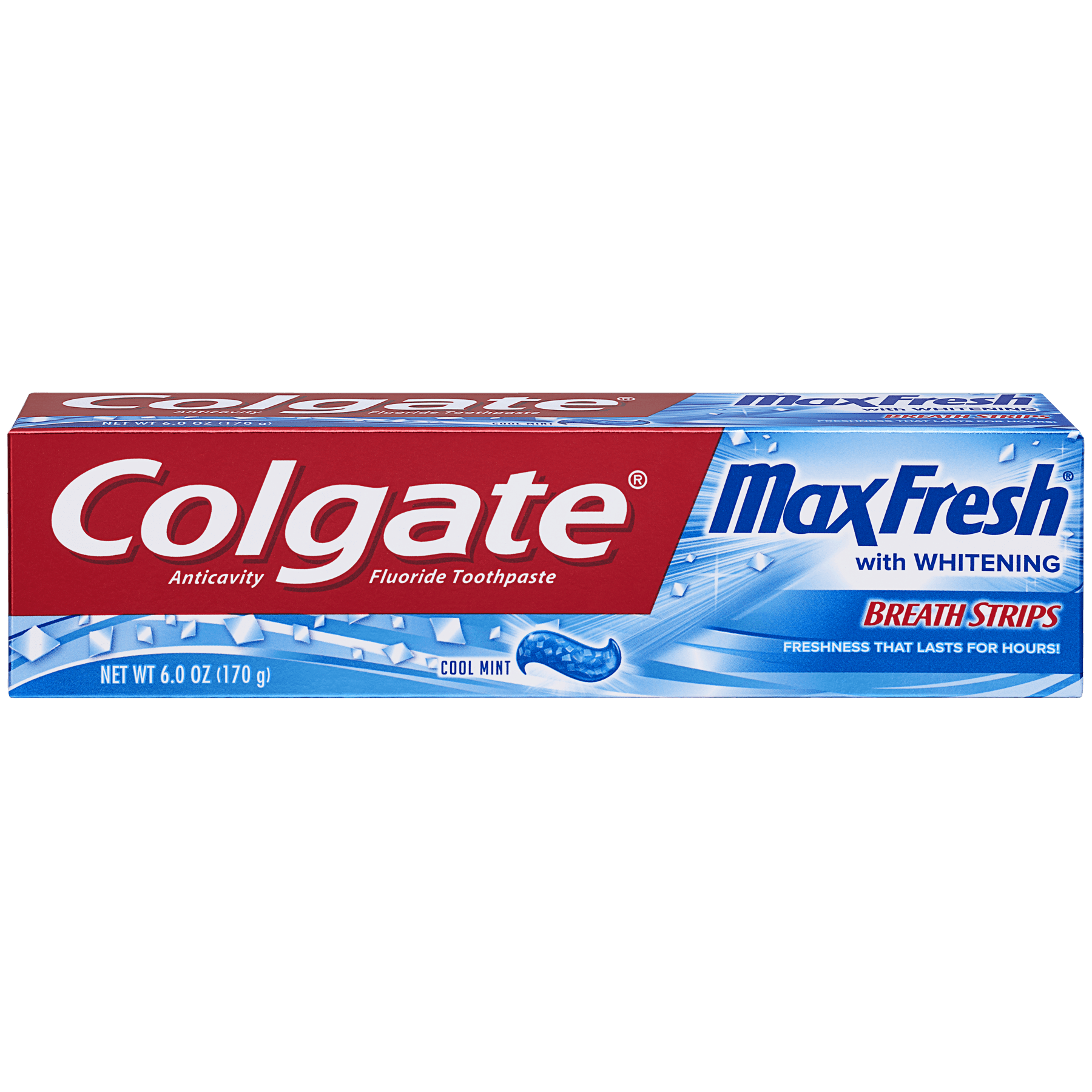 Colgate® Max Fresh® With Breath Strips Cool Mint Toothpaste 6oz. - Sona ...
