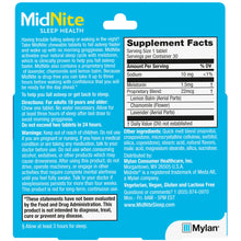 Cargar imagen en el visor de la galería, MidNite® Drug-Free Sleep Aid Cherry Chewable Tablets 30ct.