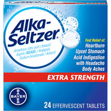 Load image into Gallery viewer, Alka-Seltzer Extra Strength Effervescent Tablets 24ct.