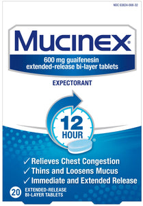 Mucinex® 600mg Guaifenesin Mucus and Chest Congestion Expectorant