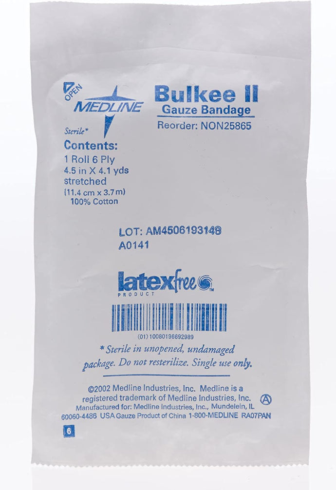 Bulkee® II Sterile Cotton Gauze Bandage 4.5in x 4.1yds