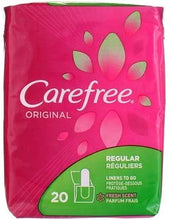 Load image into Gallery viewer, Carefree® Original Regular Pantiliners To Go Fresh Scent 20ct.
