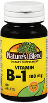 Nature's Blend® Vitamin B-1 100mg Tablets 100ct.