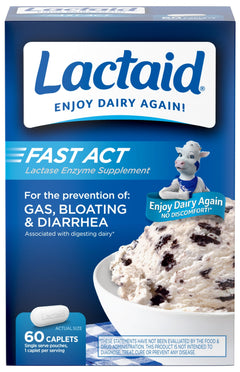 Lactaid® Fast Act Lactase Enzyme Caplets 60ct.