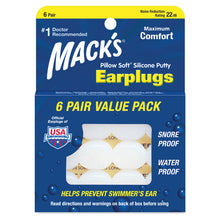 Cargar imagen en el visor de la galería, Mack&#39;s® Pillow Soft® Silicone Putty Ear Plugs