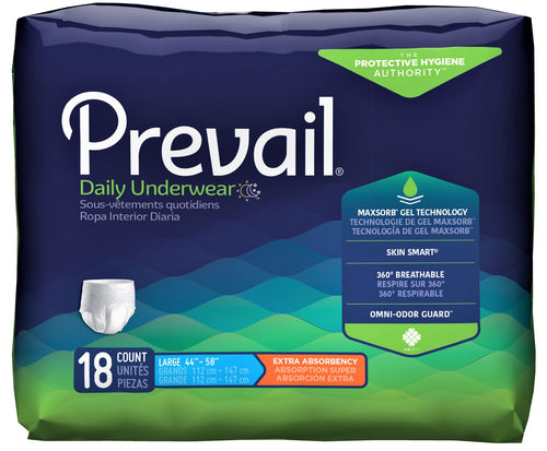 Prevail® Daily Underwear Extra Absorbency Large 18ct.
