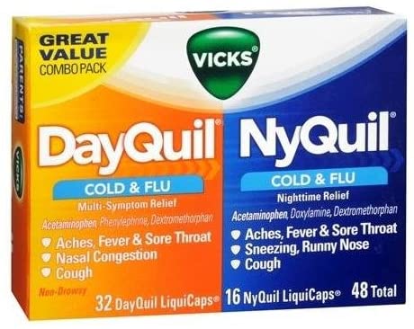 Vicks® DayQuil® and NyQuil® Cold & Flu Relief Liquicaps 48ct.