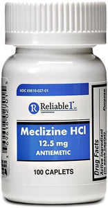 Reliable T® Meclizine HCI 12.5mg Antiemetic Caplets 100ct.
