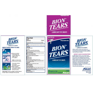 Bion® Tears Lubricant Eye Drops 28ct.