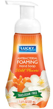 Load image into Gallery viewer, Lucky Super Soft® Antibacterial Foaming Wild Flower Scent Hand Soap 7.5fl. oz.