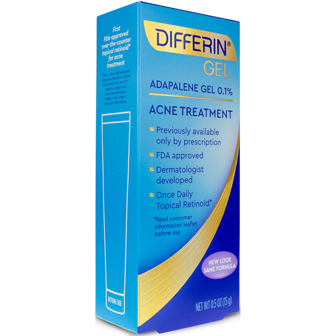 Differin® Gel Adapalene Gel 0.1% Acne Treatment