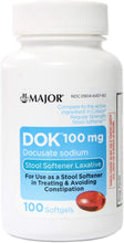Load image into Gallery viewer, DOK® 100mg Stool Softener Laxative