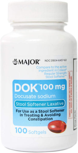 DOK® 100mg Stool Softener Laxative