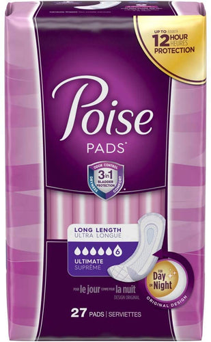 Poise® Pads Ultimate Absorbency Long Length 27ct.