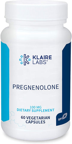 KlaireLabs® Pregnenolone 100mg Capsules 60ct.