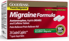 Cargar imagen en el visor de la galería, GoodSense® Migraine Caplets 24ct.