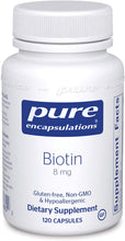 Cargar imagen en el visor de la galería, Pure Encapsulations® Biotin 8mg Capsules 120ct.