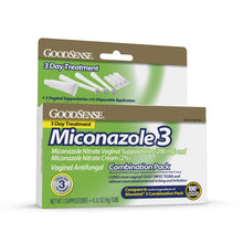 Cargar imagen en el visor de la galería, GoodSense® Miconazole 3 Nitrate Vaginal Suppositories &amp; Miconazole Nitrate Cream