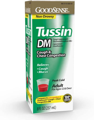 GoodSense® Tussin DM Cough and Chest Congestion Liquid 8fl. oz.