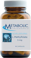 Load image into Gallery viewer, Metabolic Maintenance® L-Methylfolate 5mg Capsules 90ct.