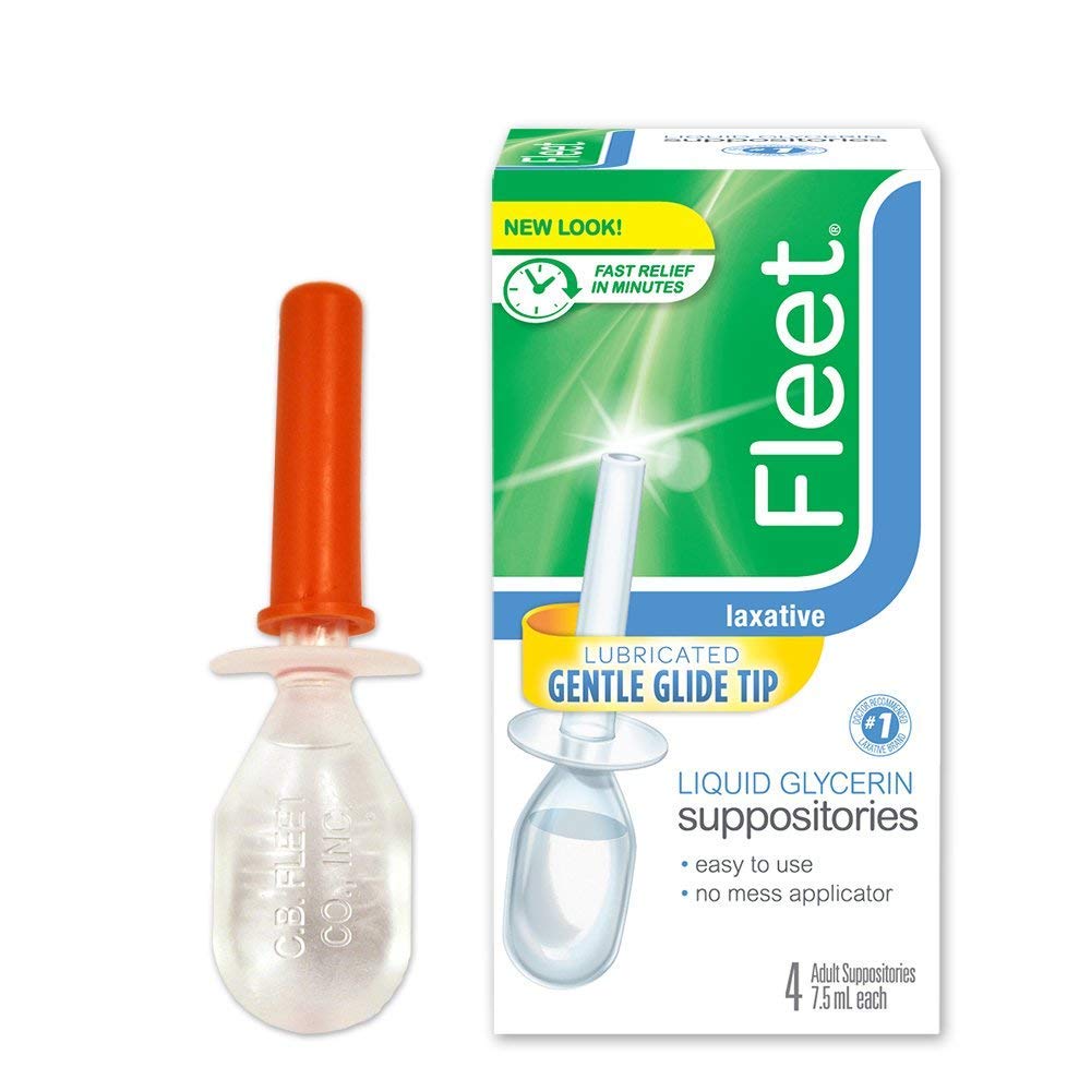 Fleet Laxative Glycerin Suppositories for Adult Constipation, 24