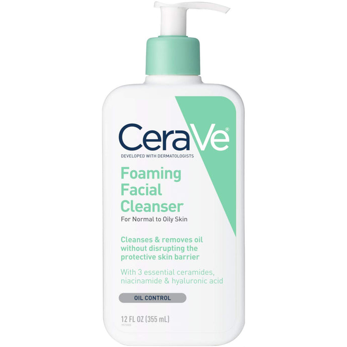CeraVe® Foaming Facial Cleanser For Normal to Oily Skin 12fl. oz.
