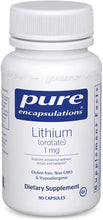 Load image into Gallery viewer, Pure Encapsulations® Lithium (orotate) 1mg  Capsules 90ct.