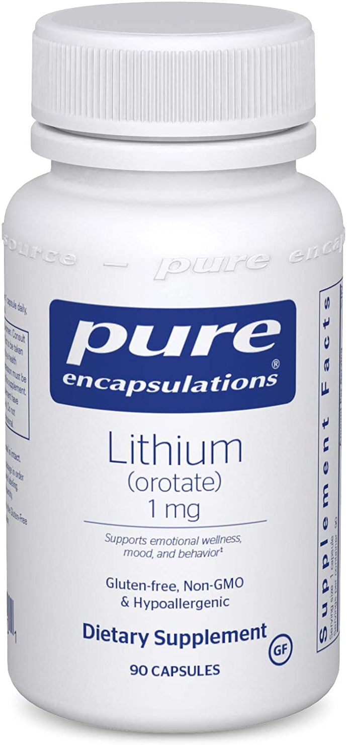 Pure Encapsulations® Lithium (orotate) 1mg  Capsules 90ct.
