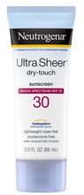 Load image into Gallery viewer, Neutrogena® Ultra Sheer® SPF 30 Dry-Touch Sunscreen Lotion 3fl. oz.