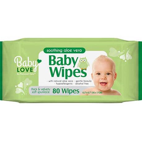 Baby Love® Baby Wipes Soothing Aloe Vera 72ct