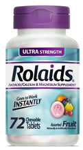 Load image into Gallery viewer, Rolaids® Ultra Strength Antacid Fruit Chewable Tablets 72ct.
