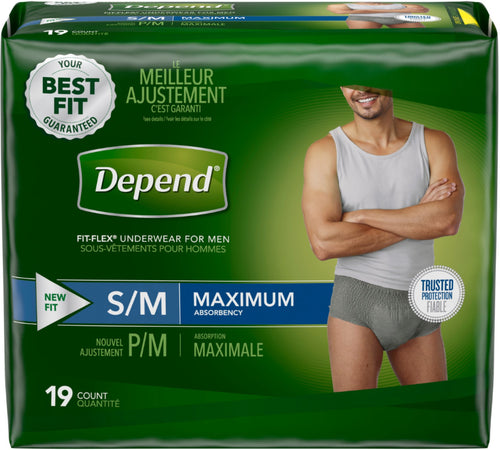 Depend® For Men Fit-Flex Underwear Maximum Absorbency Small/Medium 19ct.