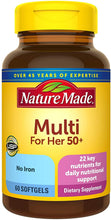 Cargar imagen en el visor de la galería, Nature Made® Women&#39;s Multi 50+ Softgels 60ct.