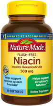 Load image into Gallery viewer, Nature Made® Flush-Free Niacin 500mg Softgels 60ct.