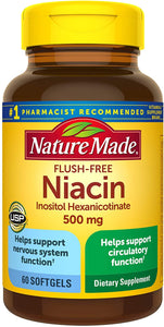 Nature Made® Flush-Free Niacin 500mg Softgels 60ct.