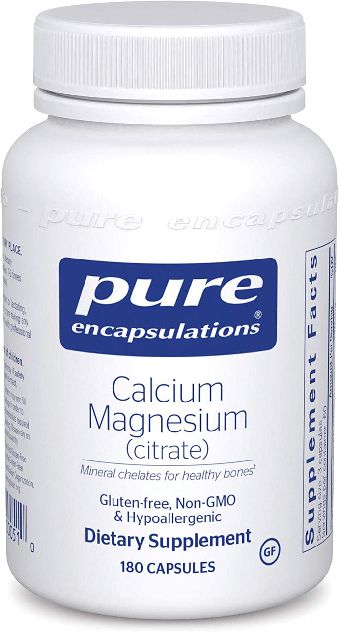Pure Encapsulations® Calcium Magnesium (citrate) 80mg Capsules