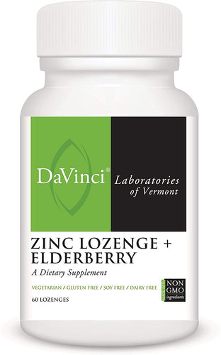 DaVinci® Zinc + Elderberry Lozenges 60ct.