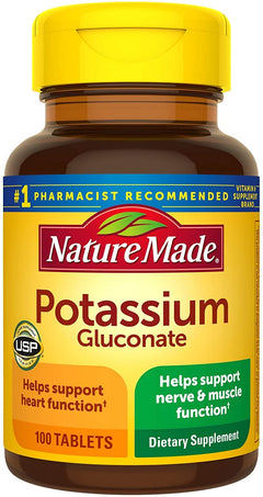 Nature Made® Potassium Gluconate 550mg Tablets 100ct.