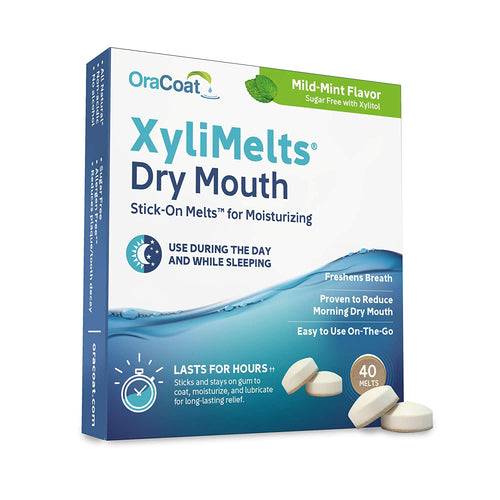 OraCoat Xylimelts® Dry Mouth Stick-On Melts for Moisturizing 40ct.