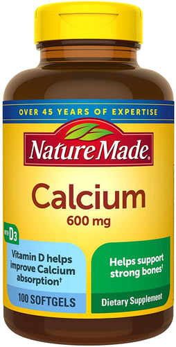 Nature Made® Calcium 600mg Softgels 100ct.