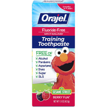 Cargar imagen en el visor de la galería, Oragel™ Fluoride-Free Berry Flavor Training Toothpaste 1.5oz.
