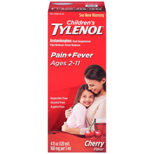 Cargar imagen en el visor de la galería, Children&#39;s Tylenol® Pain + Fever Oral Suspension Liquid