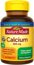 Cargar imagen en el visor de la galería, Nature Made® Calcium 600mg Tablets 60ct.