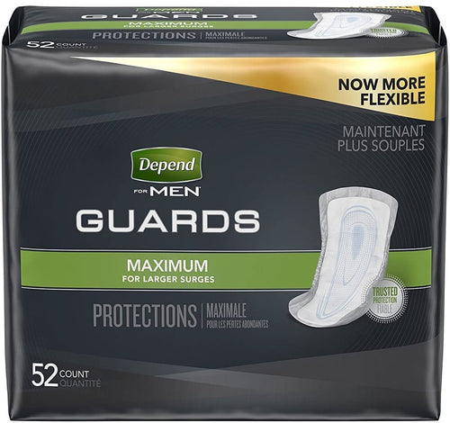 Depend® For Men Guard Maximum Absorbency Pads 52ct.